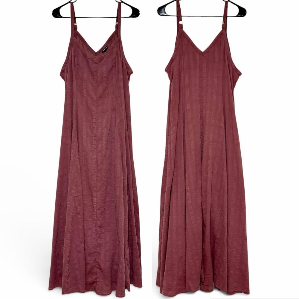 TORRID Mauve Purple Maxi Dress Size 3X Adjustable Spaghetti Strap Lined A-Line